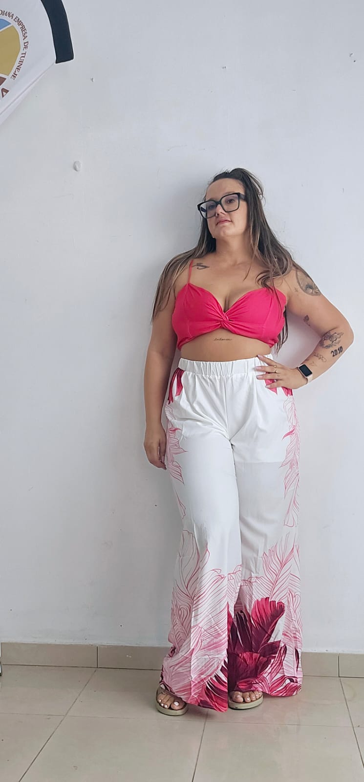 Conjunto tina fuxia