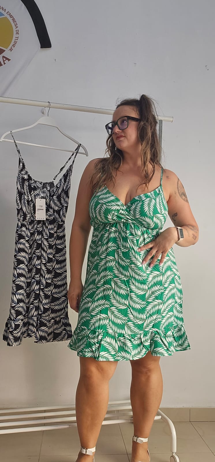 Vestido hojas
