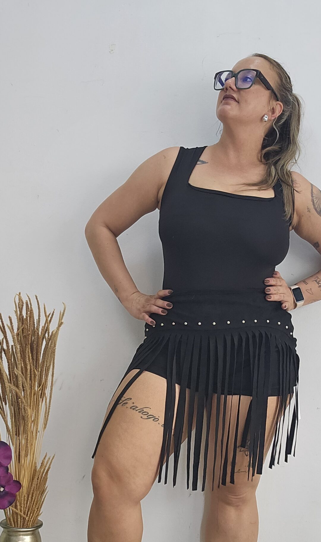 Short flecado