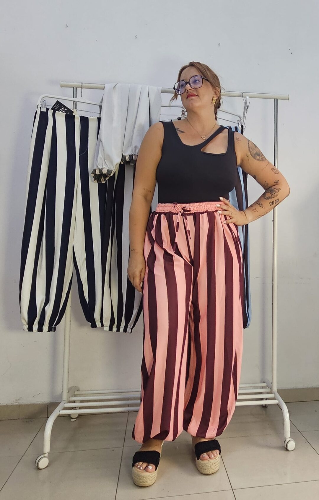 Pantalón rallado