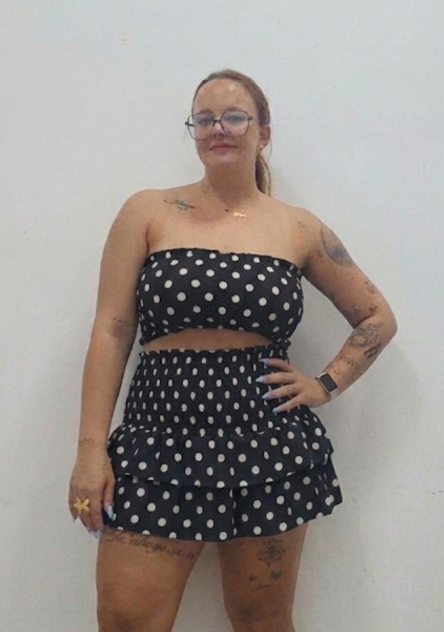 Conjunto lunares azul marino