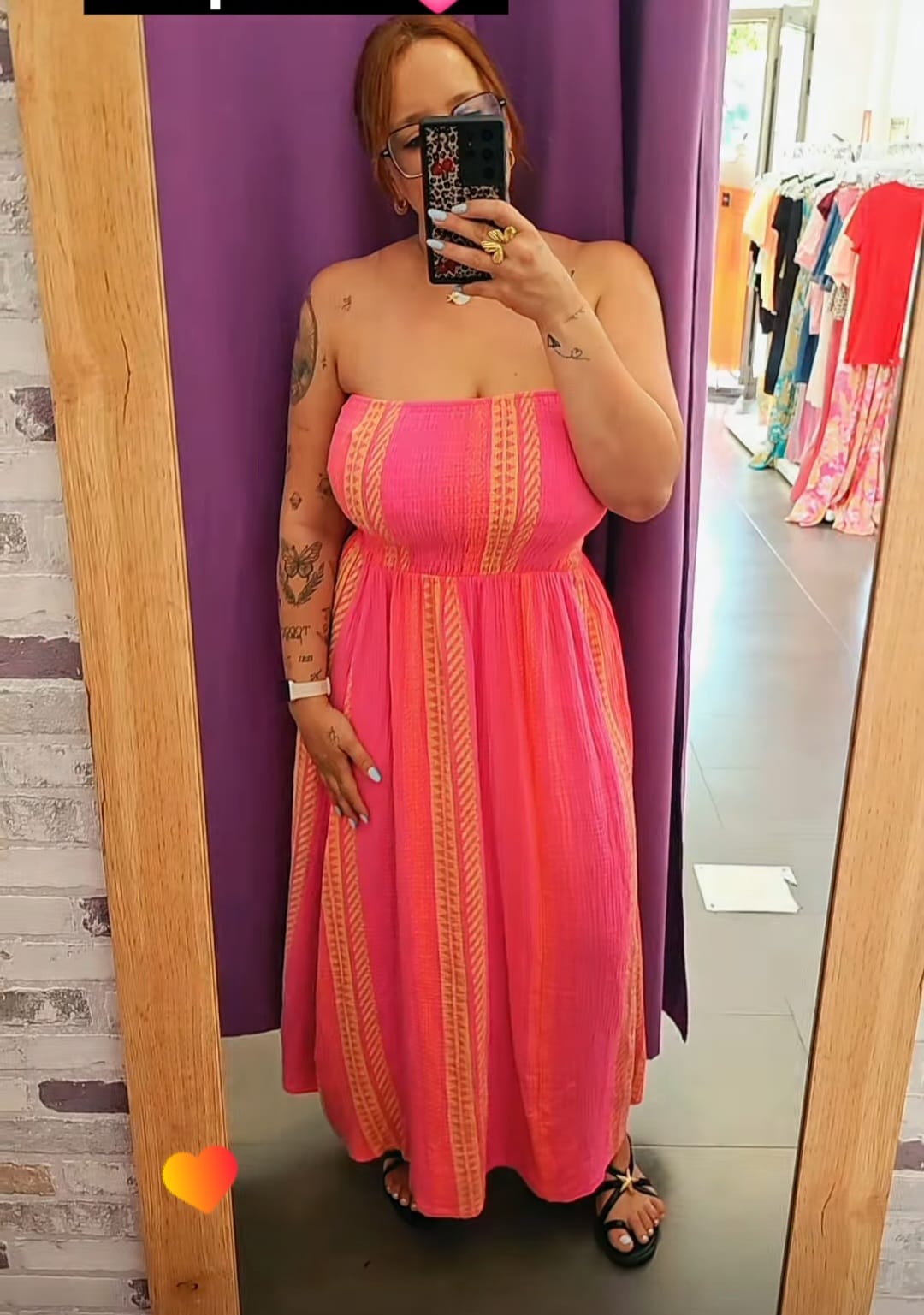 Vestido fluor rosa