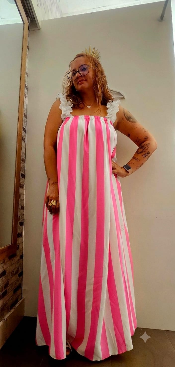 Vestido Helena rosa