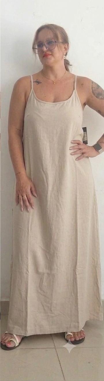 Vestido beige