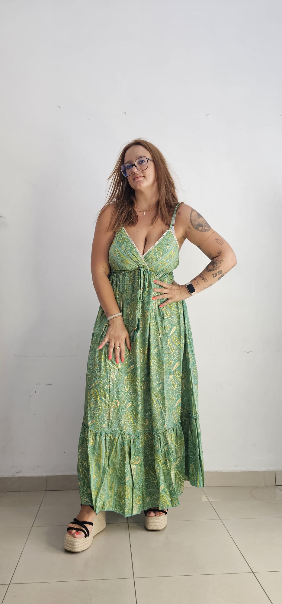 Vestido Hindú verde