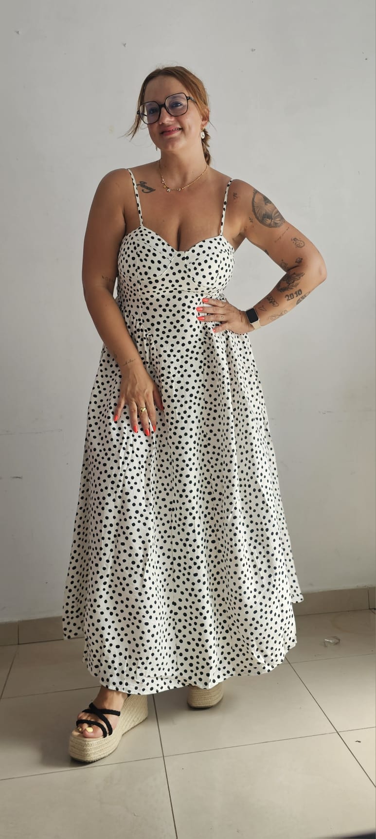 Vestido lunares