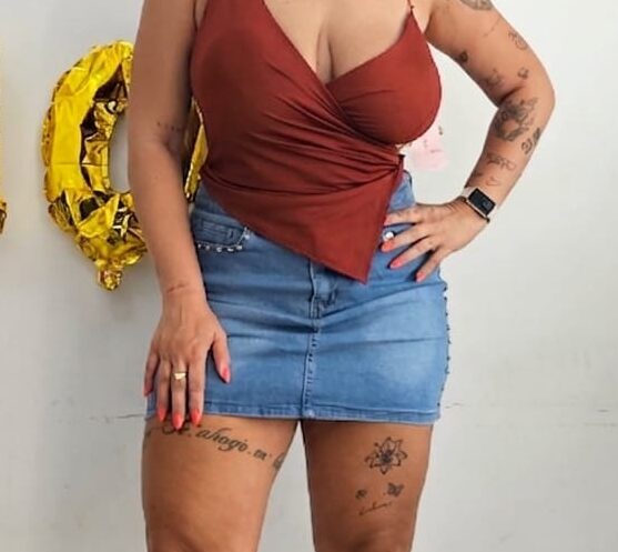 Falda Jeans Tachuelas
