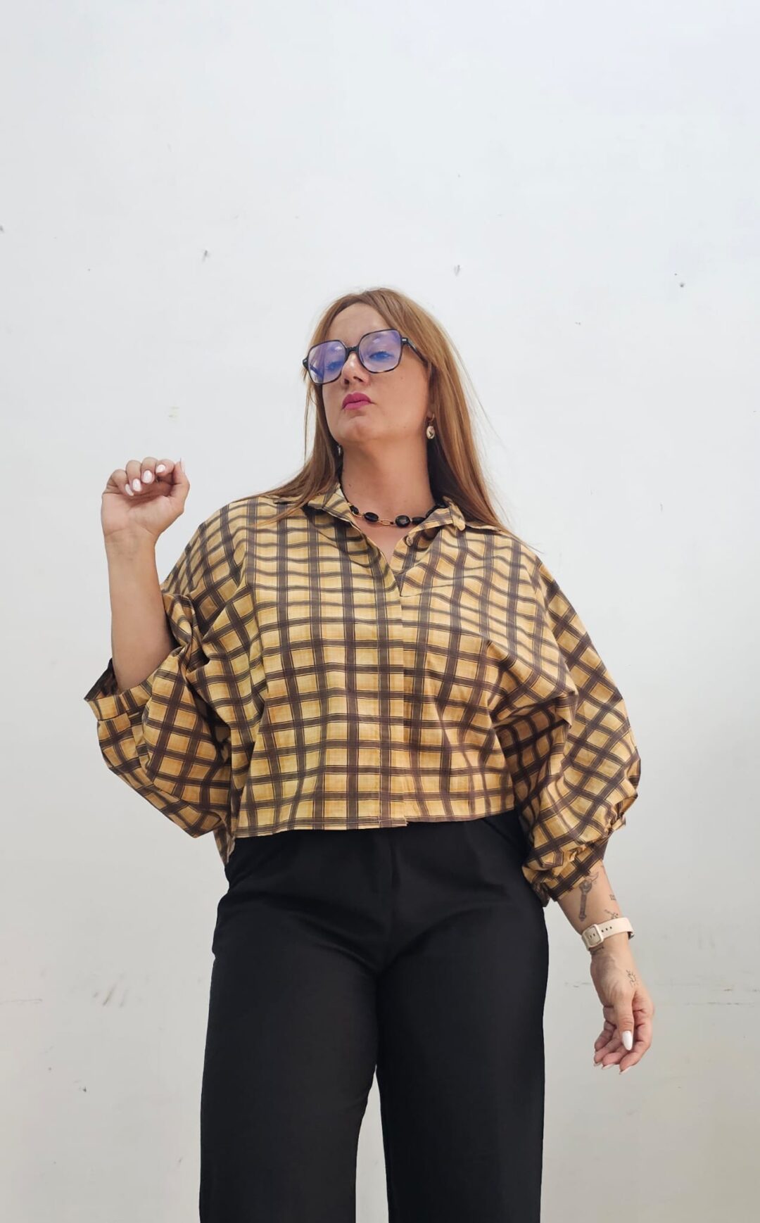 Blusa murcielago amarillo